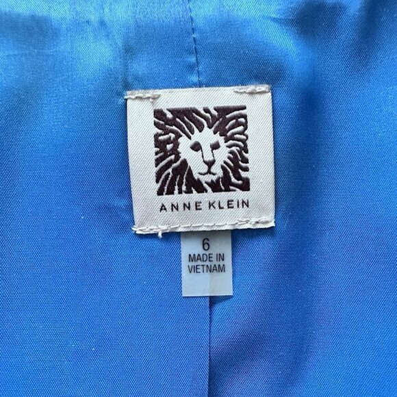 Anne Klein Multicolor Jacquard Full Snap Closure Jacket - Size 6 - Picture 8 of 9